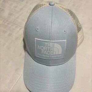 The North Face Blue and White Cap